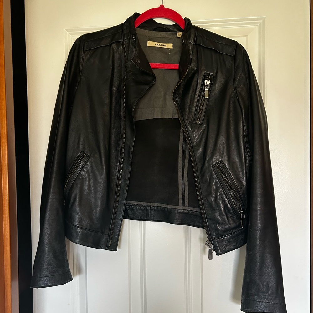 J Brand Black Leather Jacket